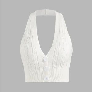 NWT - Cider cable knit halter top - Medium